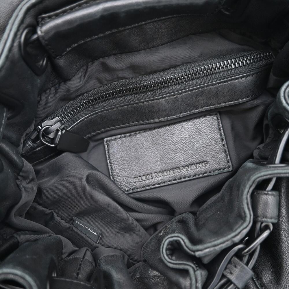 Alexander Wang Black Lambskin Leather Marti Backpack - Picture 14 of 16